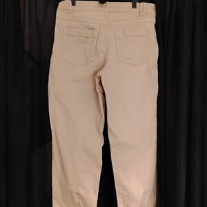 Sezane Straight Leg Jeans in Tan
